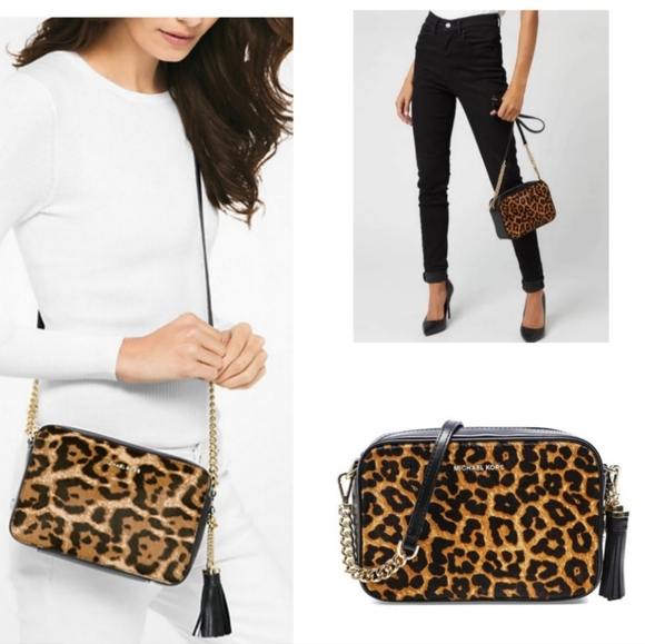 NWT! Michael Kors Fur Camera Bag - Picture 1 of 15